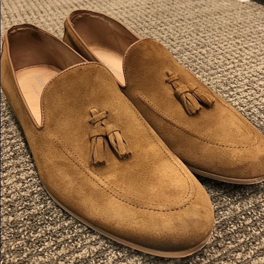 Men’s River Island slip on loafers with tassels